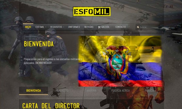 esfomil páginas web quito ecuador