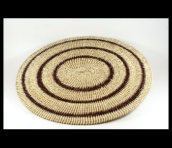 Panera Waorani Artesanal Natural 3 circulos Marrón claro