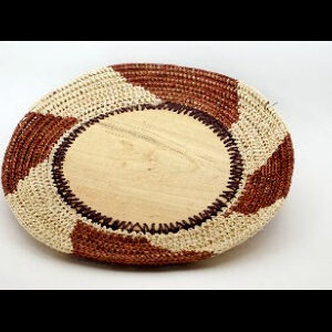 Panera Waorani Artesanal Natural 4 aspas marrón