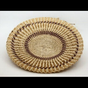 Panera Waorani Artesanal Natural entretejido tonos marrón claro