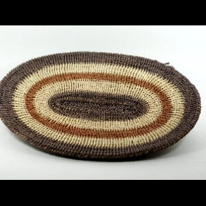 Panera ovalada Waorani Artesanal Natural 2 tonos marrón