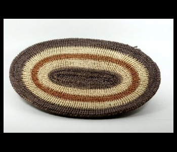 Panera ovalada Waorani Artesanal Natural 2 tonos marrón