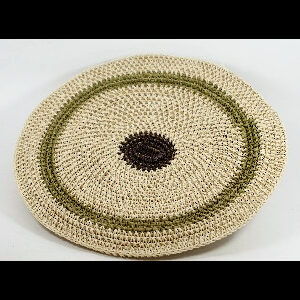 Panera Waorani Artesanal Natural Verde y Gris