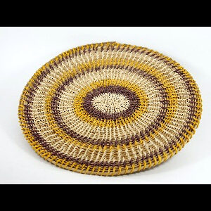 Panera Waorani Artesanal Natural Amarillo y Marrón