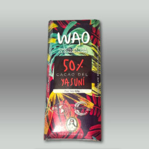 Barra de chocolate WAO orgánico 50% de cacao