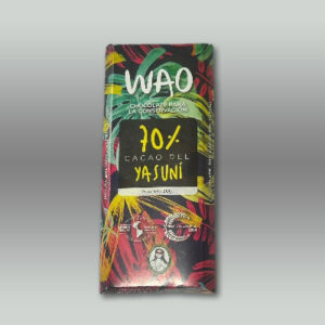Barra de chocolate WAO orgánico 70% de cacao